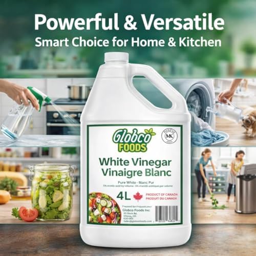 Premium Quality 4L White Vinegar – Allergen-Free & Gluten-Free - No Additives - Ideal for Cooking & Cleaning - Proudly Canadian Made by a Canadian-Owned Business – Support Local, Buy Canadian! - 5