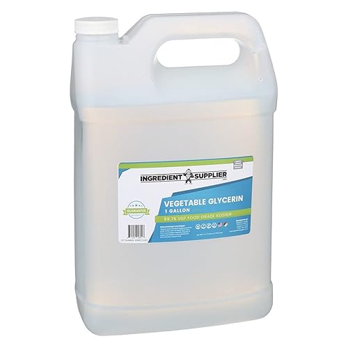 Miniatura 2 de Glicerina vegetal – 1 galón (128 oz.) – Grado alimenticio y farmacéutico puro USP – Sin OGM – Vegano – Derivado de palma sostenible – Humectante,