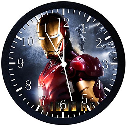 Ironman Wall Clock 12 Large Silent Non-Ticking Glass Nice for Gift or Wall Decor Y23 Ironman Wall Clock 12" Large Silent Non-Ticking Glass Nice for Gift or Wall Decor Y23