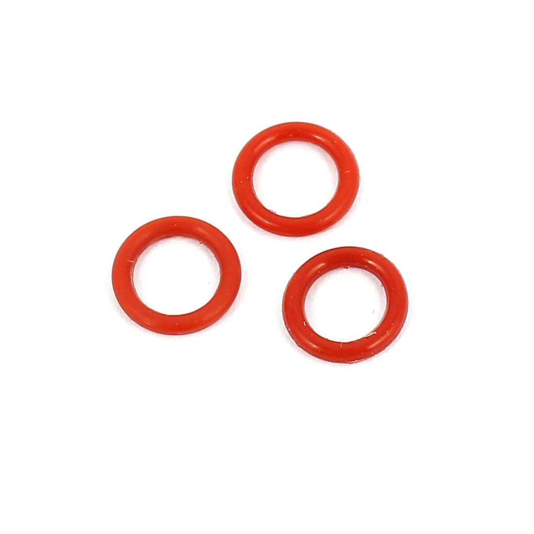 uxcell 100Pcs 6mmx1mm Rubber O-Rings NBR Heat Resistant Sealing Ring Grommets Red