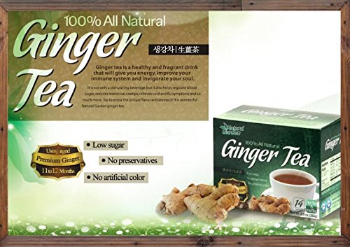 Miniatura 2 de Natural Garden Té de jengibre 100% natural con miel, 14 bolsitas de té