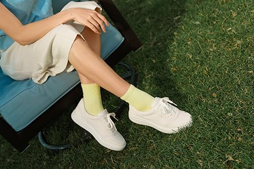 Kizik Slip On Sneakers: Prague 2 - Court Style, 4-Way Stretch Canvas with Suede Details, Casual Shoes for Women, Hands Free Convenience - Womens Wide Width2