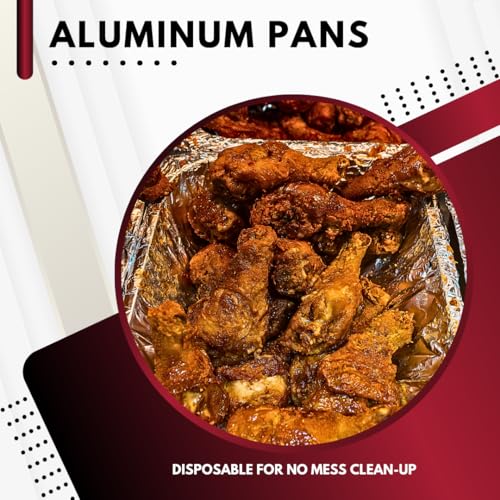 Green Direct Aluminum Pans With Lids 9x13 Disposable Foil Pans With Lids, Half Size Deep Steam Table Pans With Covers, Tin Foil Pans 20 Sets