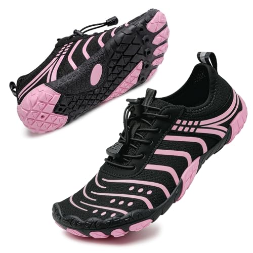 Image of Barefoot Shoes for Women & Men, Grounded Walking Hiking Barefoot Shoes, Wide Toe Box Non-Slip Water Athletic Footwear, Comfortable Vitality Barefoot Footwear, Trail Running Sneakers Unisex