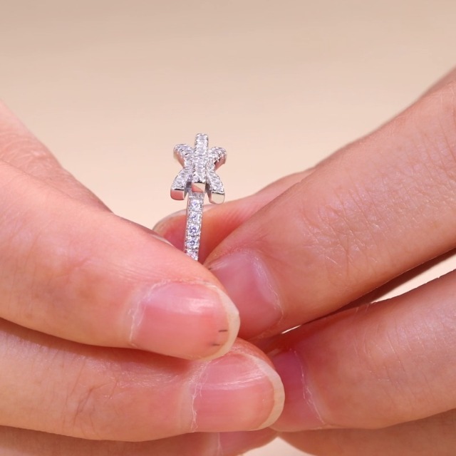 Jeulia レディース 指輪 蝶結び 美指リング ダイヤモンド レディースリング キラキラ かわいい 指輪 ジュエリー (Bowknot, 11) Amazon | [Jeulia] レディース 指輪 蝶結び 美指リング ダイヤモンド