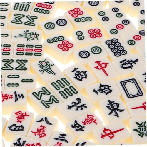 Veemoon Mini Portable Mahjong Set para Viajes y Dormitorios miniatura 3