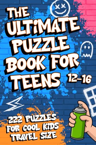 Puzzle Book for Teens 12-16: Offline Activities with Mazes, Brainteasers, Crosswords, Wordsearches, Trivia, Sudoku & More for Clever Kids Travel Size