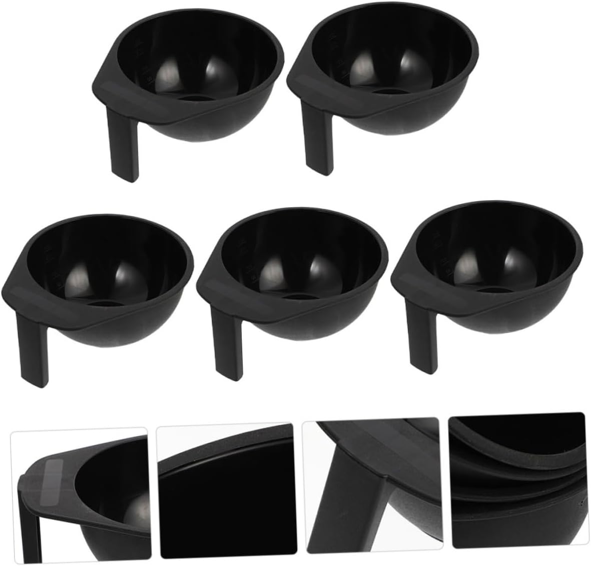 PartyKindom 10pcs Professional Hair Dye Mixing Bowls Tinting Bowls for Salon Use and Hair Coloring