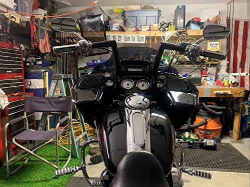 Weisen 14" Rise 1.5'' Fat Ape Monkey Bar Handlebar Compatible With Harley Dyna Softail Sportster Xl 883 1200 & Road King Model & 1998-2013 Road Glide #TOP7