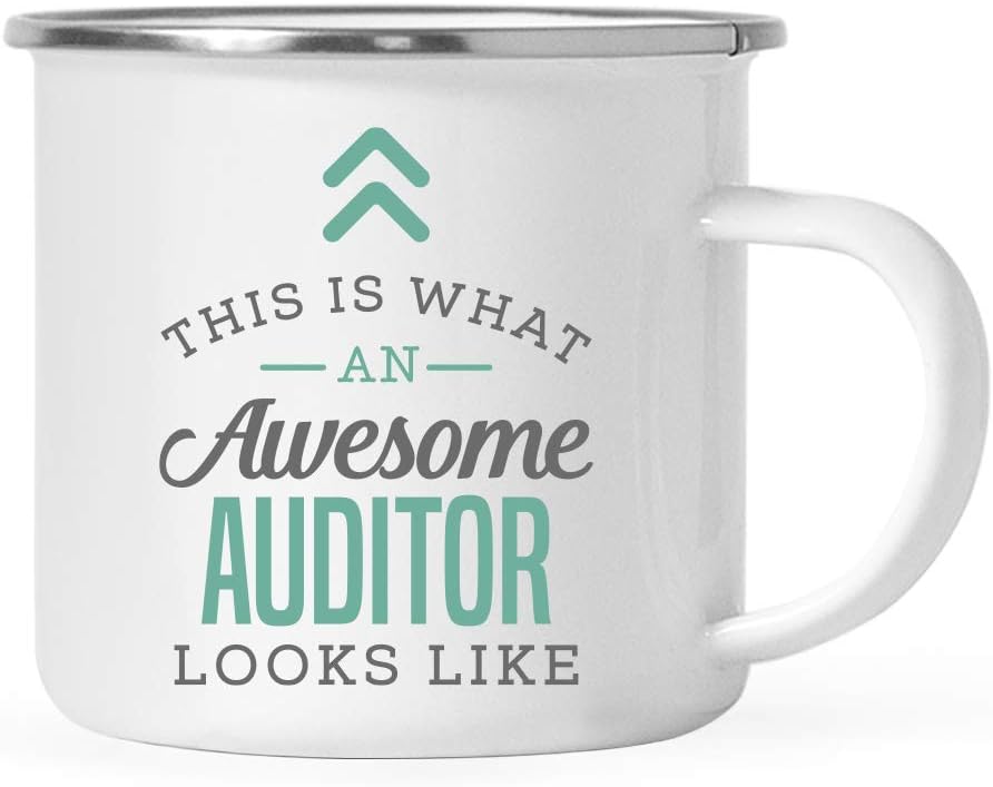 Andaz Press 11oz. Stainless Steel Campfire Coffee Mug Gift, This is What an Awesome Auditor Looks Like, 1-Pack, Birthday Gift Ideas Coworker Him Her, Includes Gift Box