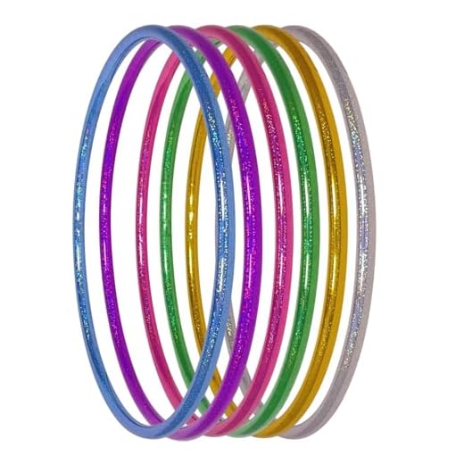Hoopomania Kinder Hula Hoop Reifen mit Glitter Muster, Ø70cm, Pink