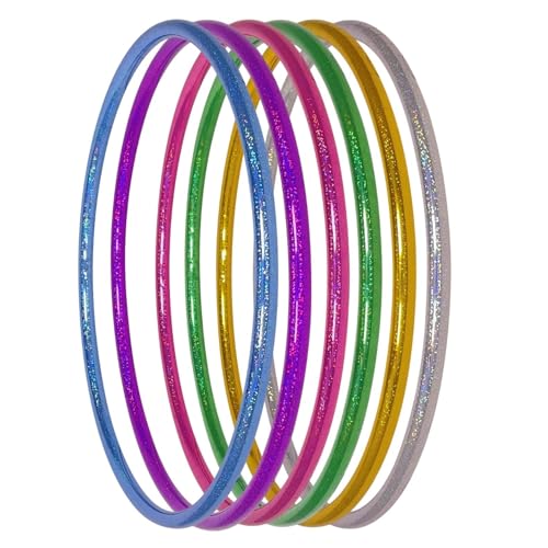 Hoopomania Kinder Hula Hoop Reifen mit Glitter Muster, Ø70cm, Pink