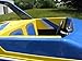 Fusion X Marine Fiberglass Mini Speedboat and Trailer, Length: 15’2”, Outboard-Ready, Seats 3, Lake and Ocean Capable, deep V, up to 70HP, Great for Lakes, Ocean and intercoastal! (Yellow/Blue)