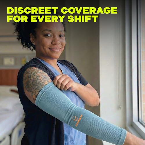 Image of ARMORAY Arm Sleeves for Men and Women - UV Sun Protection Cooling Compression - Tattoo Cover Up Sleeve for Daily Wear & Work