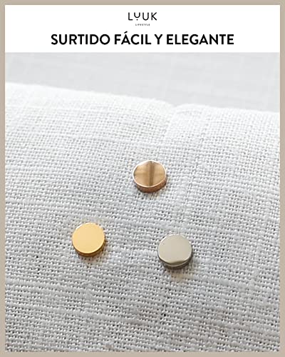 Pendientes pequeños de acero inoxidable hipoalergénico con acabado minimalista premium 5
