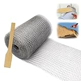 Chosenal ネズミ駆除 網 ステンレスソフトネット ねずみ対策 コウモリ撃退グッズ 使いやすい ナメクジ こうもり ヘビ ネズミ 侵入防止 金網 (38cm×6m)