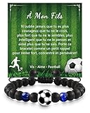 Bracelet Football Enfant Noel: Ce bracelet football est livré avec une carte de bénédiction dans une belle pochette cadeau, c'est le cadeau parfait pour votre fils qui aime le football