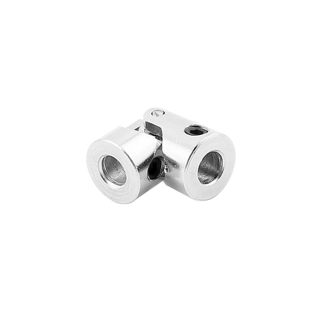 Aexit 4mm to Electrical equipment 5mm Inner Diameter Stainless Steel Rotatable Universal Joint w Tight Screws
