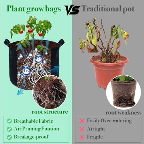 kopotma 2Packs 20 Gallon Grow Bags, Fabric Plant Grow Bags by kopotma - Used condition - Image 3