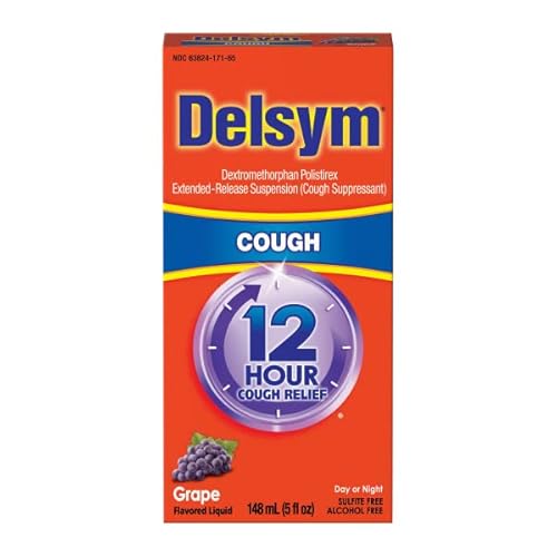 Delsym Adult Cough Suppressant Liquid, Grape Flavor, 5 Ounce (Pack Of 2) #TOP7