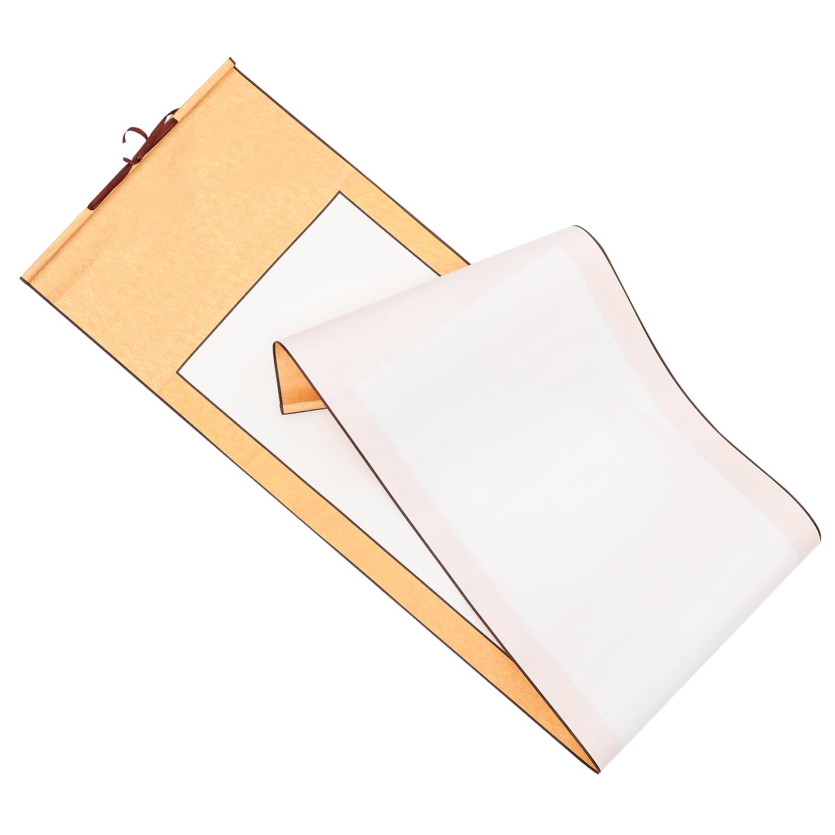 NUOBESTY 2 Pcs Blank Rice Paper Scroll Bridesmaid Sticker Blank Sumi Scroll Chinese Calligraphy Scroll Hanging Scroll Paper Calligraphy Drawing Paper Halloween Child Hanging Paper