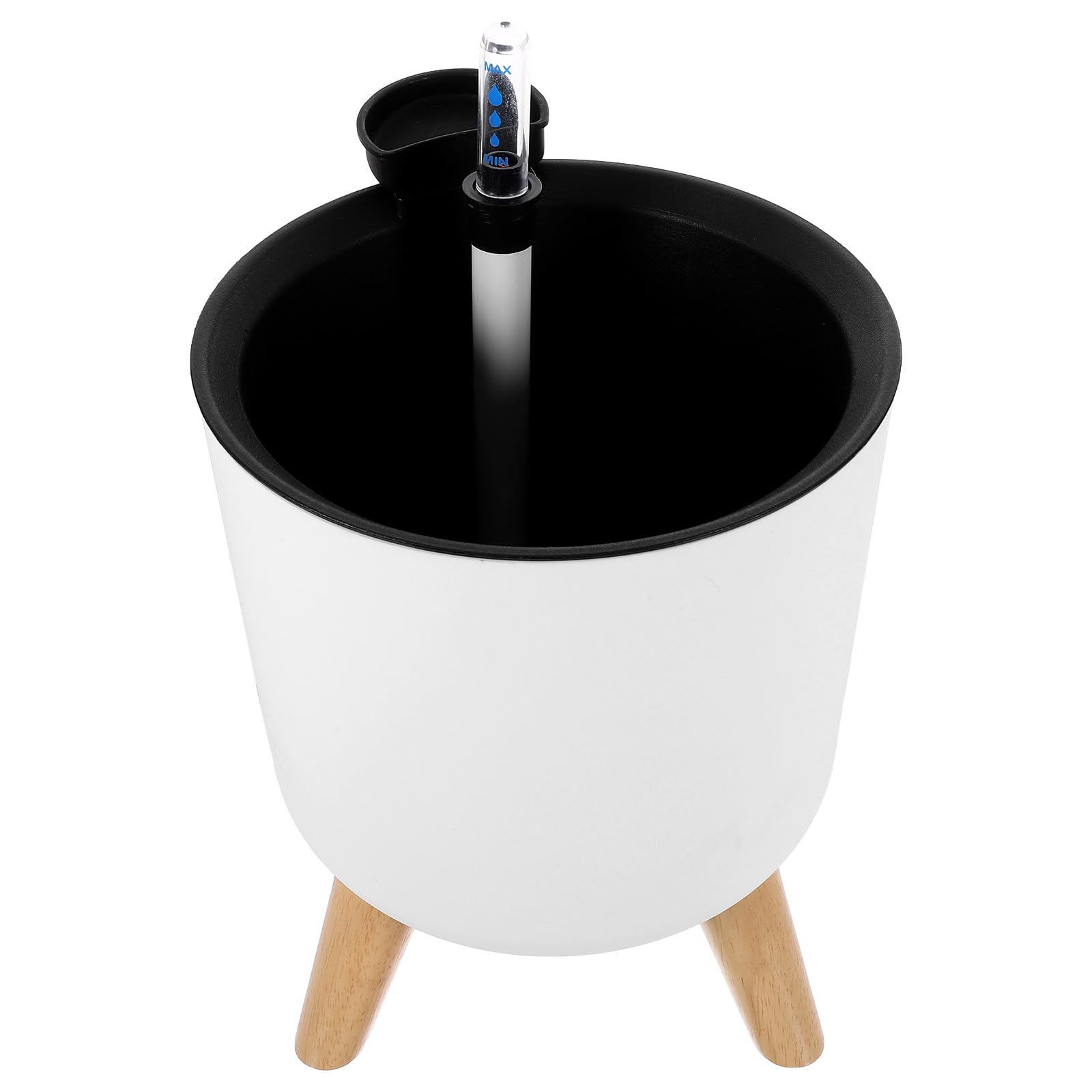 Pot de fleurs avec indicateur d'eau Housoutil en bois pour plante