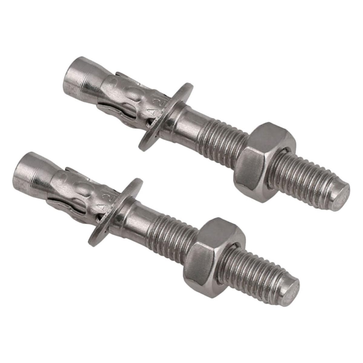 2pcs Wedge Anchors Heavy Duty 304 Stainless Steel for Concrete
