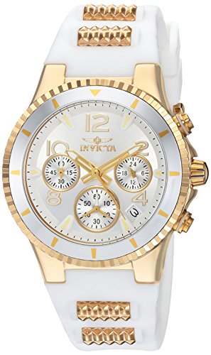 Invicta Women s BLU Quartz Watch with Silicone Strap, White, 24 (Model: 24187)