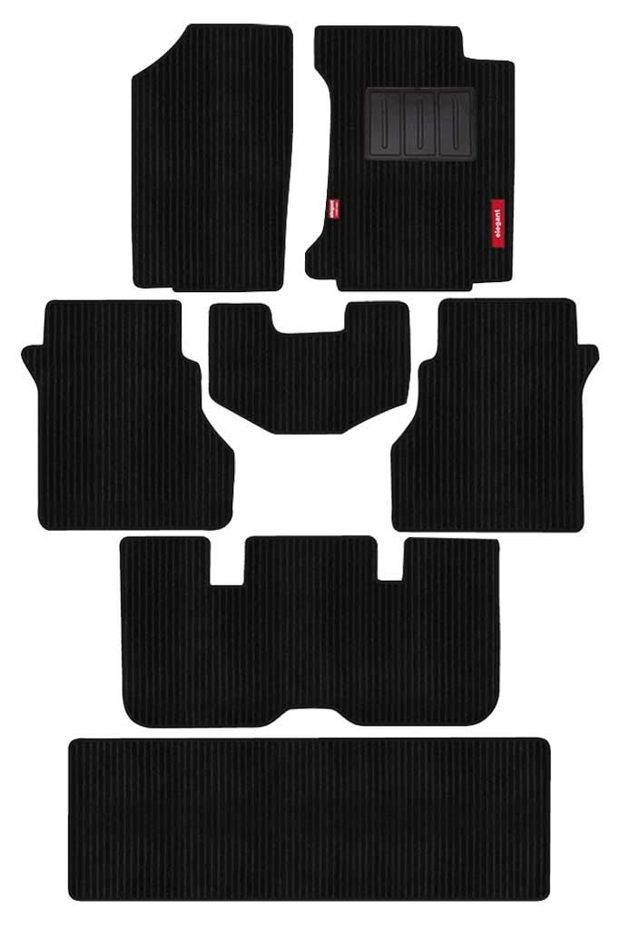 Elegant Cord Black Custom Fit Polypropylene Car Mat Compatible with New Hyundai Alcazar