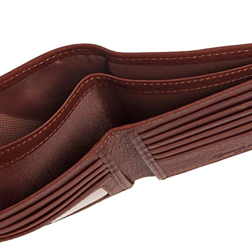 Mens ID Hipster Wallet, Brandy, One Size4