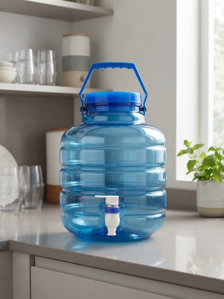 5L Durable Plastic Water Container with Built-in Faucet for Home, Office & Travel-image-22