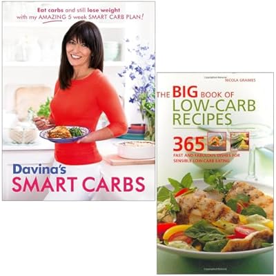 Davina's Smart Carbs By Davina Mccall & The Big Book of Low-Carb Recipes By Nicola Graimes Collection 2 Books Set