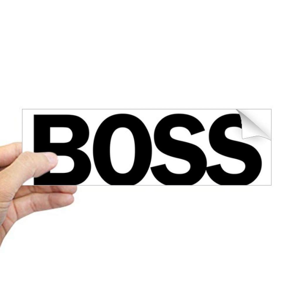 Autocollant Best Boss Ever rectangulaire pour bureau