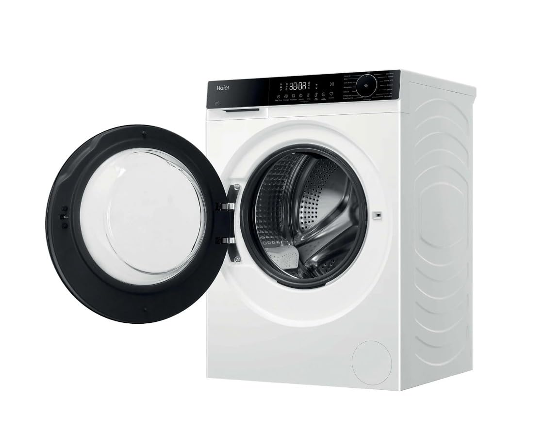 Haier X Serie 5 Lavatrice 8 Kg, Libera Installazione, Carica Frontale, Classe A-30%, 1400 Giri, Smart AI Cycle, Ciclo Refresh a Vapore, Wi-Fi con App hOn, 85x60x56 cm, Bianca – HW80-BP14357U-IT