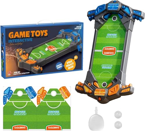 Tischkicker,Goomp Mini Tischfussball Spiele Interaktives Tischfußballspiel mit 2 Fußbälle Eltern Kind Brettspiele, Innen 2-Spieler-Party-Spielzeug-Geschenk Party für Kinder Erwachsene ab 4 Jahren