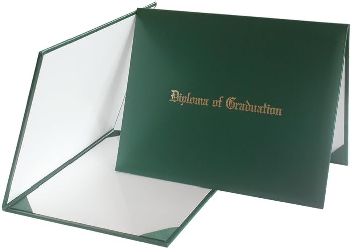 "Diploma Of Graduation" Diploma Cover 8 1/2" x 11"(Green)