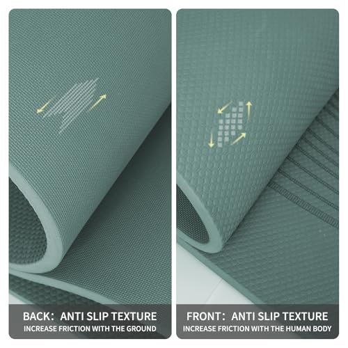 Image of PAIDU Large Yoga Mat 72 inchx36 inchx10mm Non-Slip Exercise Mat for Home Gym Studio