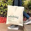 Eco Right Aesthetic Canvas Tote Bag for Women, Cute, Trendy & Reusable Cotton Bags for School, Shopping, Gym, Library and Beach, Perfect for Groceries, Gifts for Teachers #4