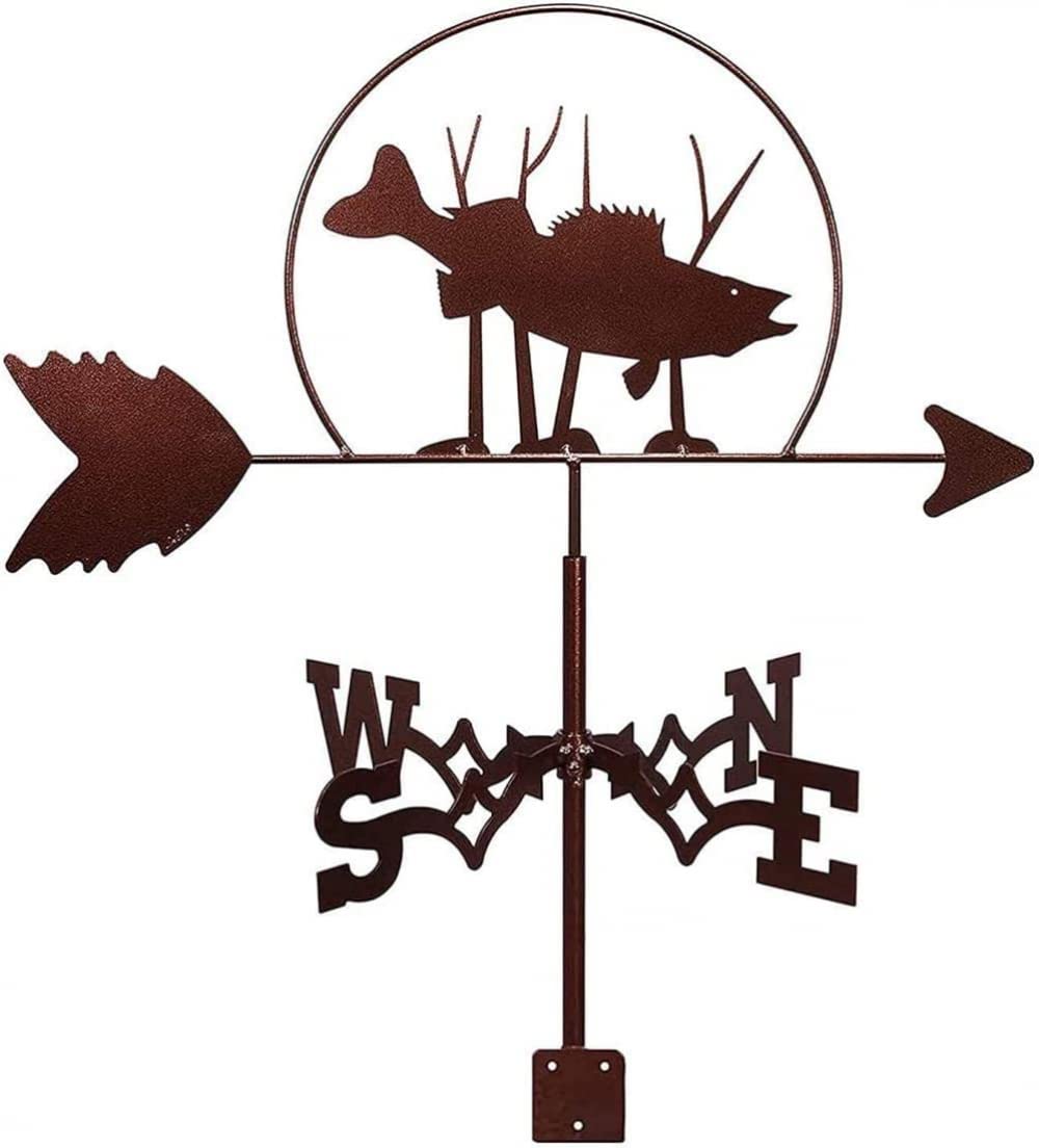 TAXXII Farm Scene Weathervane, Practical Wind Vanes Stainless Steel Weather Vane for Outdoor Garden Roof Paddock Decoration Direction Indicator Weathercock-C