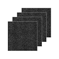 VeloflowXG 24" x 24"Peel and Stick Carpet Squares, Self Adhesive Non-Slip Carpet Tiles, Peel and Stick Soft Padded for Kitchen Bedrooms Indoor Outdoor(10 Tiles/40 sq ft) (10, Black)