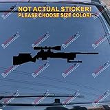 3S MOTORLINE M40A3 Sniper M40 Rifle Decal Sticker Car Vinyl Pick Size Color no bkgrd (Black, 20''...