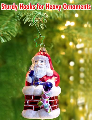 image for TOYPOPOR 160Packs 8 Styles Christmas Ornament Hooks, Including Unique 