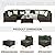 UPHA 7 Pieces Patio Furniture Sets, Wicker Outdoor Sectional Sofa Couch with Coffee Table, Patio Conversation Set for Deck Backyard Garden, Brown Rattan, Pine Green Cushion
