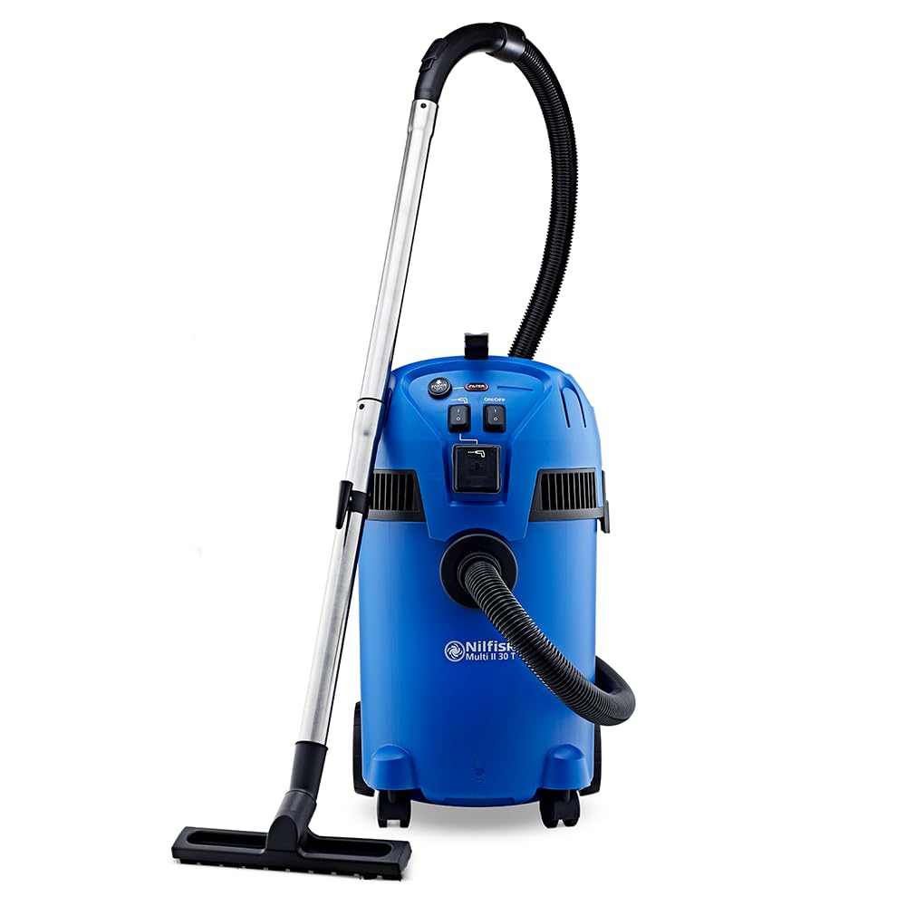 Nilfisk Multi II 30L T Aspiratore Solidi e Liquidi – Per Casa, Giardino e Auto – Funzioni di Aspirazione e Soffiaggio per Interni ed Esterni (1400 W)