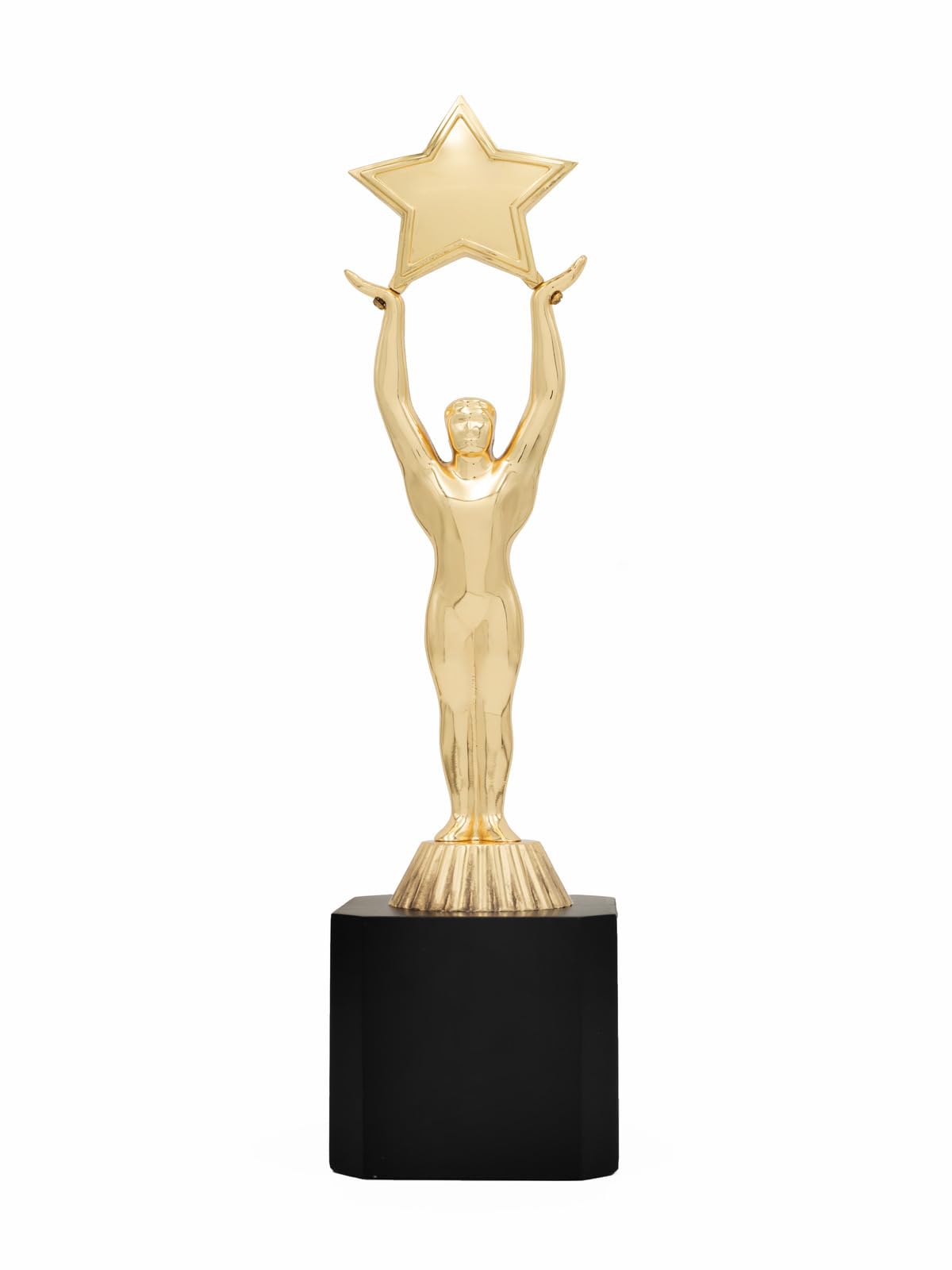 Trophy MART Atmos Star Metal Body & Wooden Base Corporate TrophyFor Leadership Business Service Achievement Awards | Promotional Event Trophies | (Colour : Gold)(Size :Large) TMF-1044-picture-30