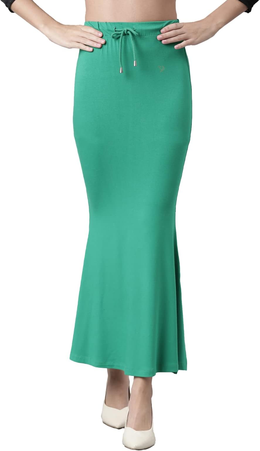 TWIN BIRDS Super Soft Viscose Elastane Fabric Saree Skirt/Shaper/Shapewear for Women