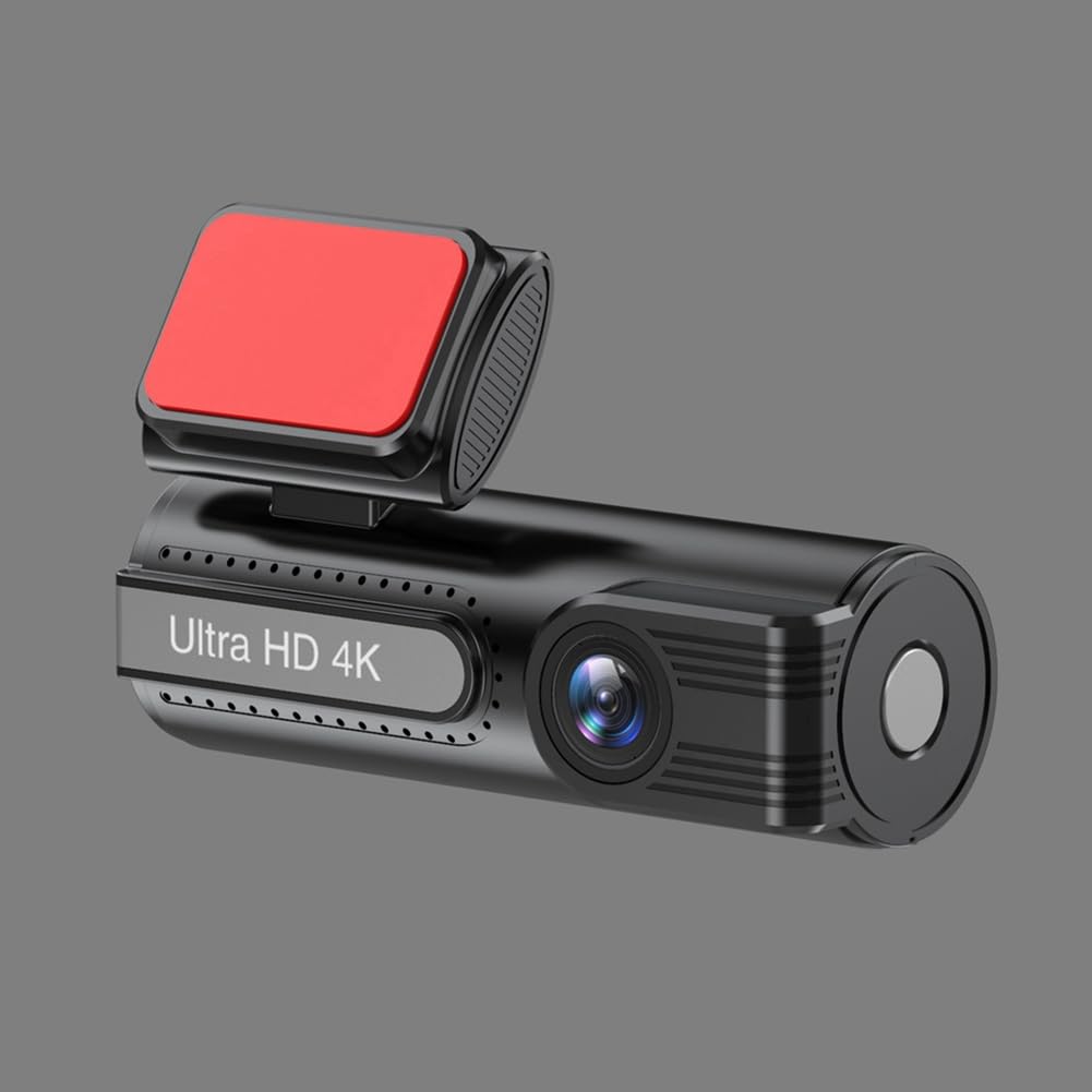 V21 Enregistreur de conduite HD 4K Vision nocturne et arrière Double lentille WiFi Suivi de connexion sans GPS