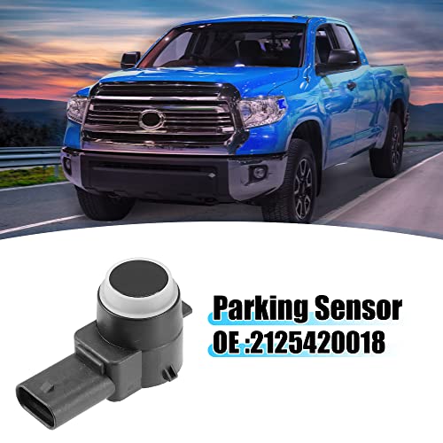 X AUTOHAUX 4pcs PDC Parking Assist Sensor 2125420018 for Mercedes-Benz A-Class, Black, 2.01''x1.10''x0.91'' - Image 2
