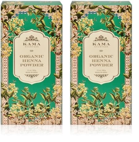 Kama Ayurveda Organic Henna Powder, 100g - Brown (Pack of 2)-picture-10
