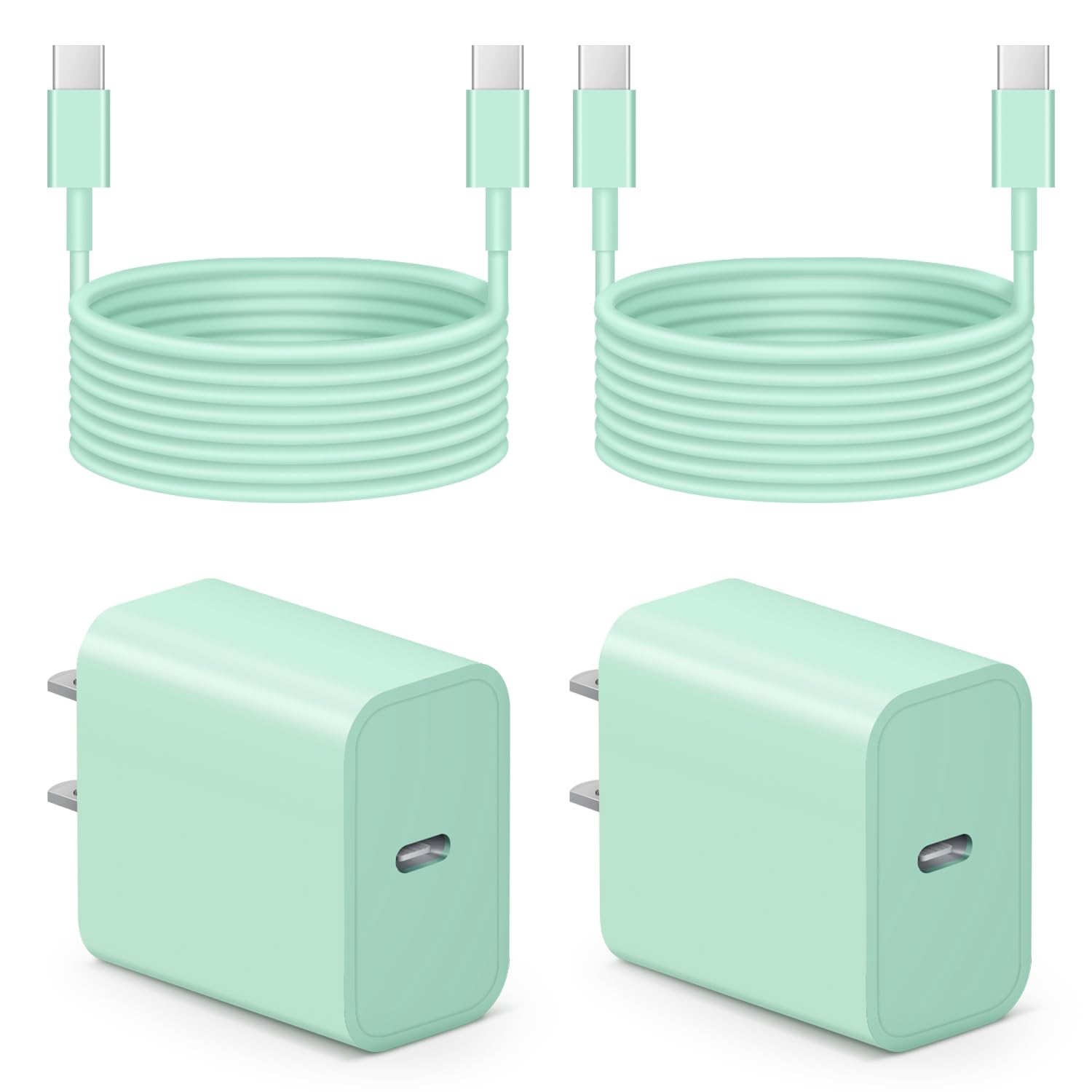 iPhone 17 16 15 Charger Fast Charging - 2 Pack 20W USB C Charger Block with 6FT Type C Cable Compatible with iPhone 17/17 Pro/17 Pro Max/Air/16/16e/15